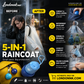 Regen überrascht Sie immer wieder ohne Schirm? – kompakter Regenponcho im kleinen Beutel – probieren Sie den wetterfesten Begleiter für unterwegs. Auf Rechnung! ☔