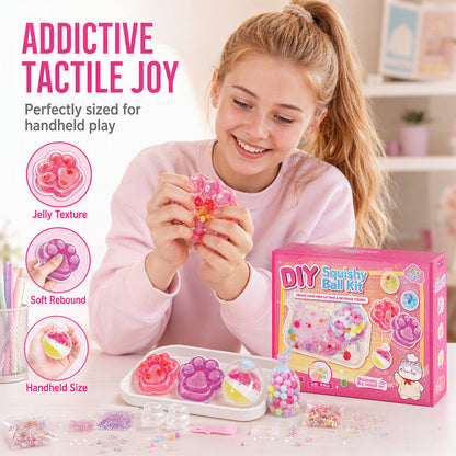 Czujesz się wypalony po całym dniu przed ekranem? – DIY zestaw do tworzenia squishy kryształowej konsystencji – wypróbuj dotykową ulgę w stresie. Na pobranie! 😌