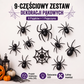 Twoje dekoracje Halloween są nudne i nie straszne? – 3D naklejki ścienne z pająkami z migającymi diodami LED – wypróbuj upiorny efekt, który ożywi Twoją przestrzeń. Na pobranie! 🕷️