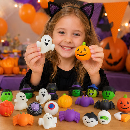 Szukasz upominków na Halloween, które nie będą nudne? – zestaw miękkich zabawek antystresowych – wypróbuj zabawne i tanie niespodzianki dla każdego gościa. Na pobranie! 🎃