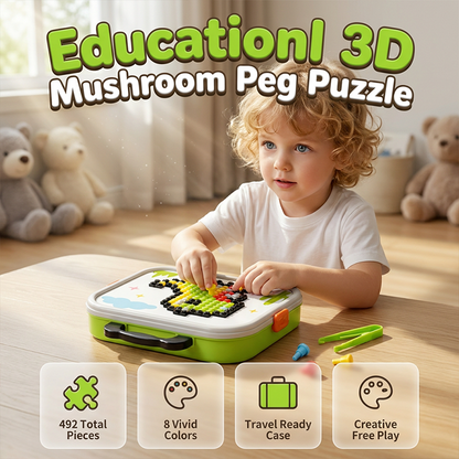 Rozwijaj kreatywność i zdolności manualne dziecka w jednej zabawie – edukacyjny zestaw 3D z 492 pinezkami w 8 kolorach. Na pobranie! 🧠