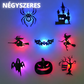 Stwórz nastrojową halloweenową atmosferę w swojej sypialni – świecąca naklejka ścienna 3D z miękkim światłem otoczenia. Na pobranie! 🎃