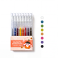 Chcesz błyszczącego efektu na kartkach i w dzienniku? – zestaw brokatowych długopisów – widoczne na jasnym i ciemnym papierze, idealne do DIY. Na pobranie! 🎨