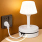 Lampka nocna z gniazdkami i USB – łączy oświetlenie i ładowanie, porządkuje stolik nocny. Na pobranie! 💡