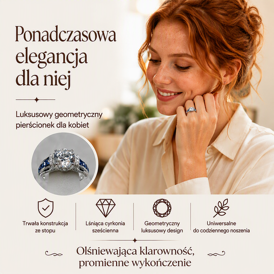Chcesz efektu diamentu bez wydawania fortuny? – elegancki pierścionek koktajlowy – cyrkonia o doskonałym szlifie, blask jak u prawdziwego diamentu. Na pobranie! ✨