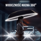 Zwiększa widoczność po zmroku dzięki odblaskowemu paskowi – bezpieczne spacery w deszczowe wieczory i nocne powroty do domu – Parasol nocny z odblaskiem – Na pobranie! 🌂
