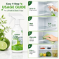 Spray do czyszczenia lodówek – usuwa tłuszcz i plamy, neutralizuje nieprzyjemne zapachy, świeży cytrusowy aromat. Na pobranie! 🧊