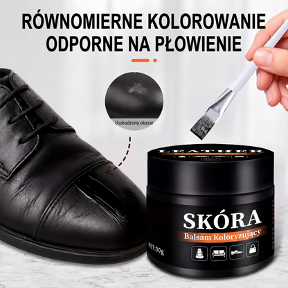 Uniwersalny balsam do naprawy koloru skóry – odnawia wyblakłe i zarysowane wyroby skórzane, przywraca bogaty wygląd. Na pobranie! 👞