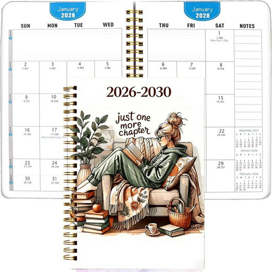 Planer 5-letni 2026-2030 – zarządzaj celami akademickimi, zawodowymi i osobistymi przez 5 lat, bez kupowania nowego co roku. Na pobranie! 📅