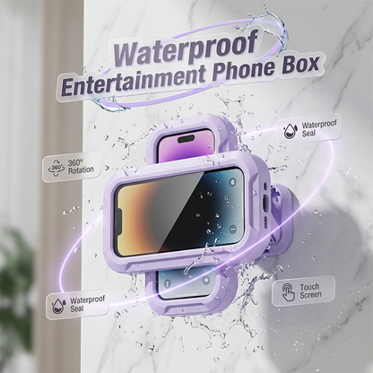Oglądaj filmy i słuchaj muzyki pod prysznicem – całkowicie wodoodporna ochrona, bez ryzyka zalania – Wodoodporny telefonbox łazienkowy – Na pobranie! 🚿