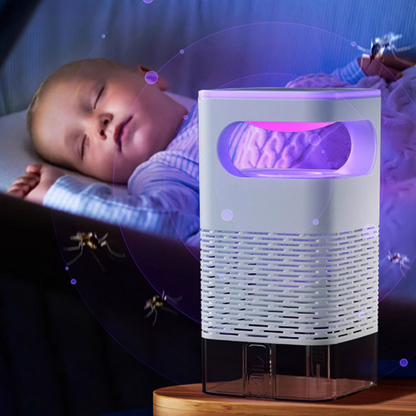 Przyciąga komary za pomocą światła UV i technologii fotokatalitycznej – działa bez chemikaliów, bezpieczny dla domowników – Lampa owadobójcza UV – Na pobranie! 🦟