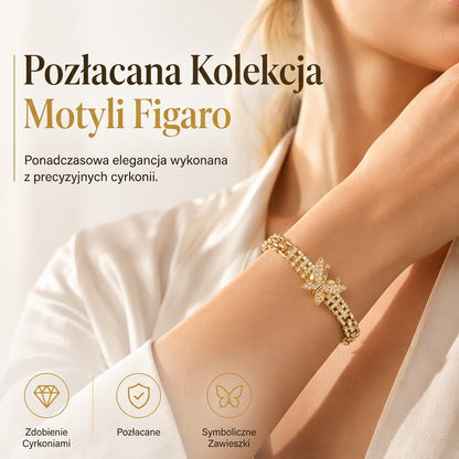 Modowa bransoletka z motylem dla kobiet