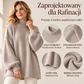 👚 Sweter damski dzianinowy z golfem – Luźny krój, ciepły i stylowy ✨
