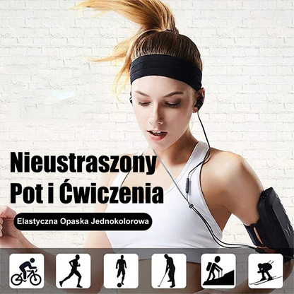 🏃 Antypoślizgowa opaska elastyczna – Jednokolorowa, wygodna, sportowa 🔥