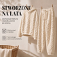 🍂 Pluszowy komplet z geometrycznym reliefem – Ponadczasowy komfort, łatwy styl ✨