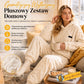 🍂 Pluszowy komplet z geometrycznym reliefem – Ponadczasowy komfort, łatwy styl ✨