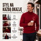 🧥 Klasyczny dopasowany sweter męski z golfem – Elegancki, ciepły, uniwersalny ✨