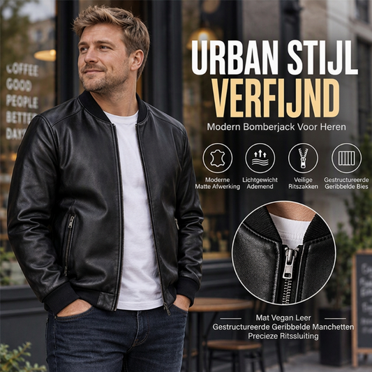 Klassiek Bomberjack voor Heren, Slim Fit