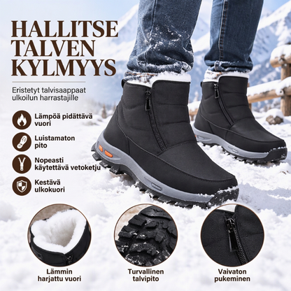 Miesten talviset plyysivuoriset vedenpitävät lumisaappaat