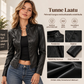 Naisten Slim-fit -faux-takki
