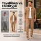 Miesten rento tyylikäs takki ja housusetti
