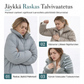Naisten löysä plyyskinen ruudullinen pitkä takki, napitetavalla kauluksella, syksyyn ja talveen