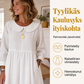 Naisten väljä pitkähihainen taskuinen maxi-mekko