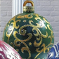 Zewnętrzna świąteczna nadmuchiwana ozdobna piłka
