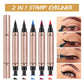 🎅Kup 1 i otrzymaj 1 gratis | Podwójny trójkątny eyeliner w płynie