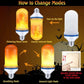 2023 UPGRADE LED FLAME LIGHT BULB Z efektem wykrywania grawitacji Importowane z Niemiec